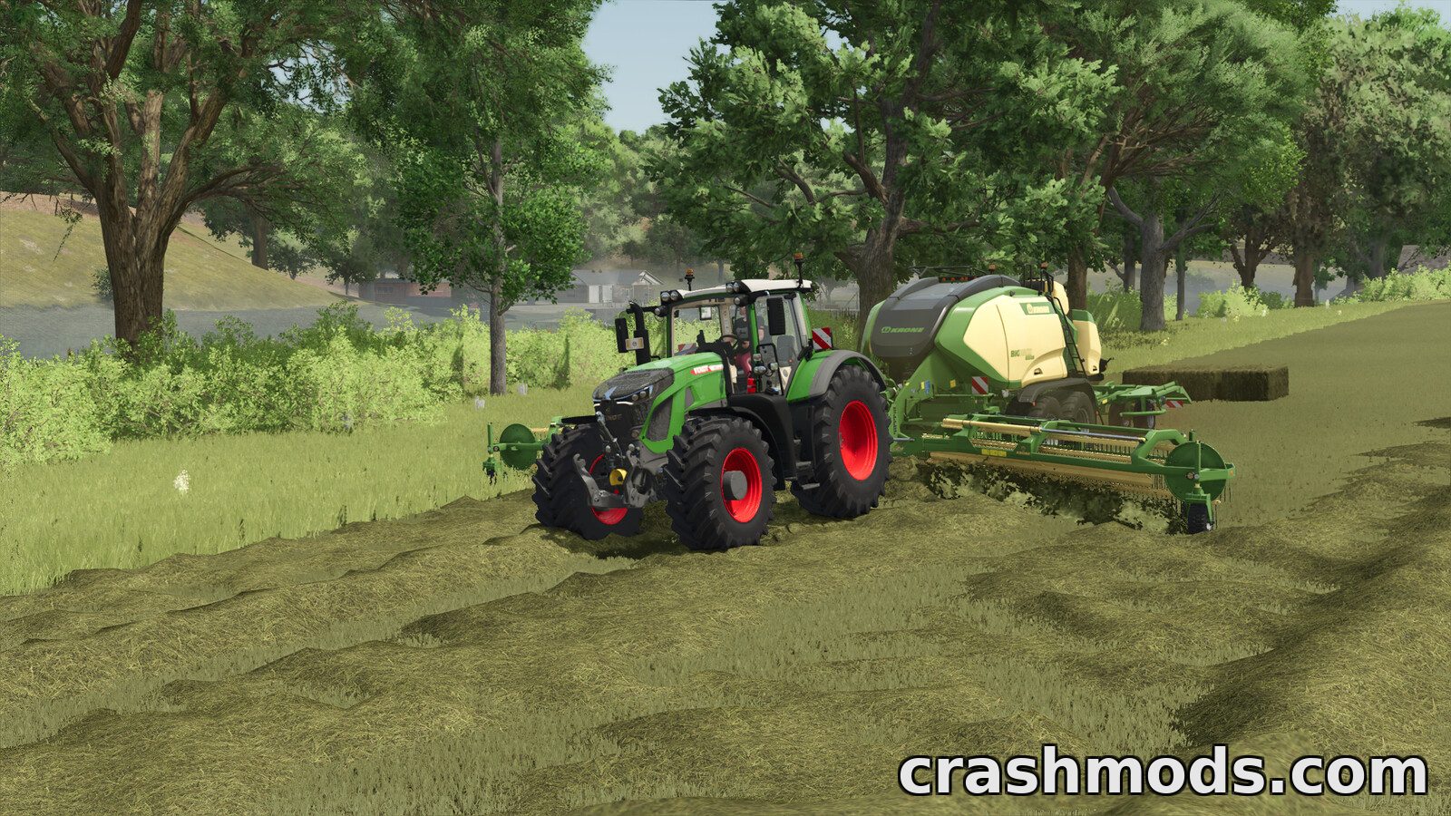 Pack Of Balers With Windrower – Square Balers with Coupled Rakes – screenshot 3