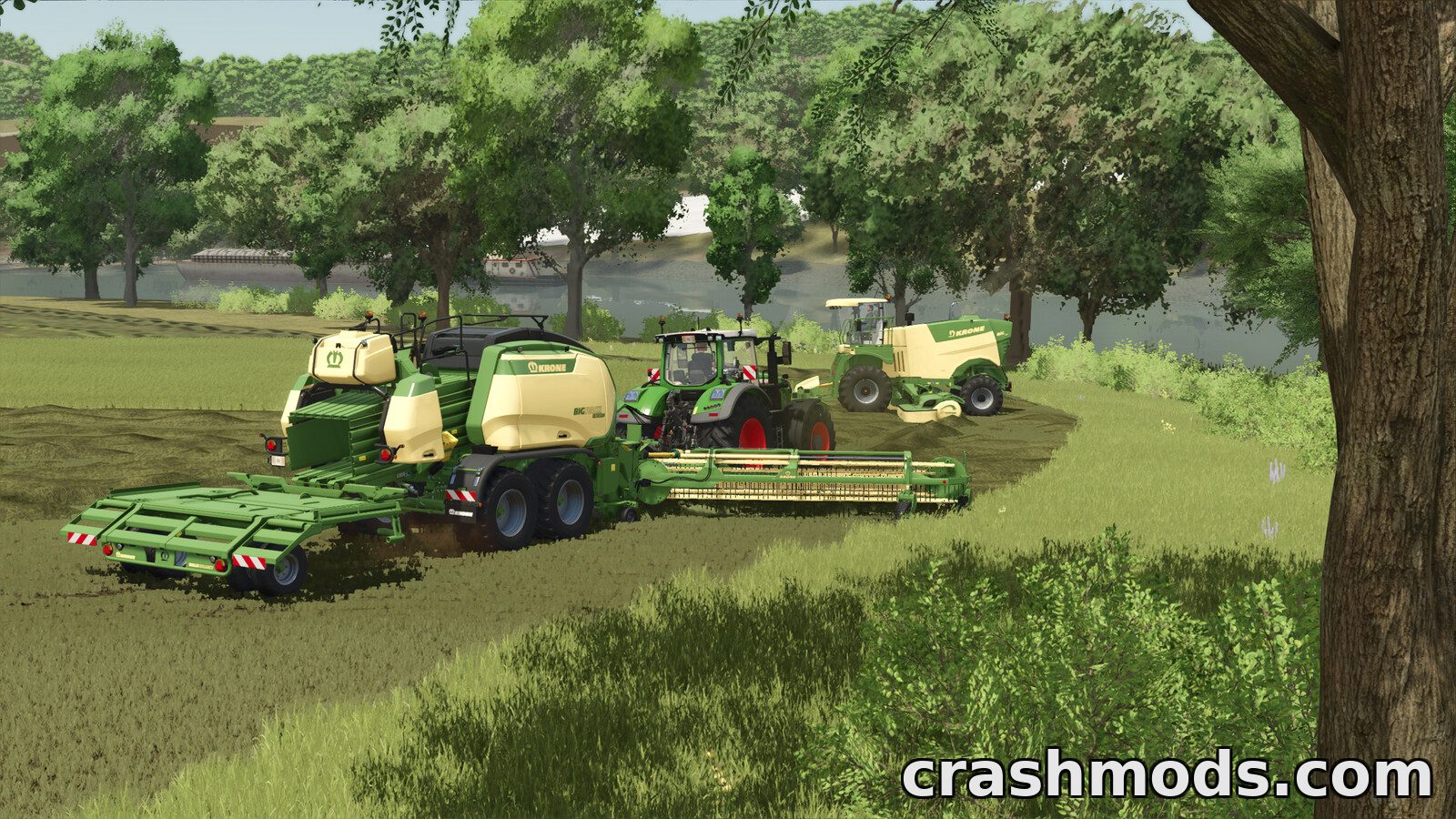 Pack Of Balers With Windrower – Square Balers with Coupled Rakes – screenshot 4