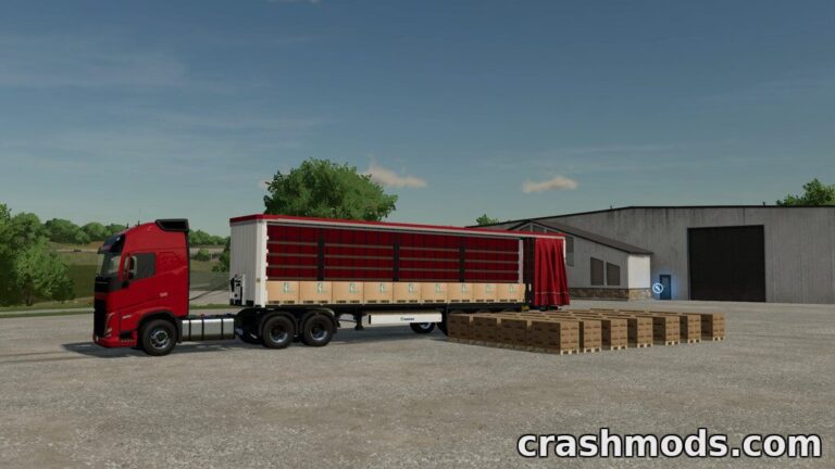 Pallet Autoload Trailer – 40,000 l Automatic Pallet Loader Farming Simulator 22 mod screenshot