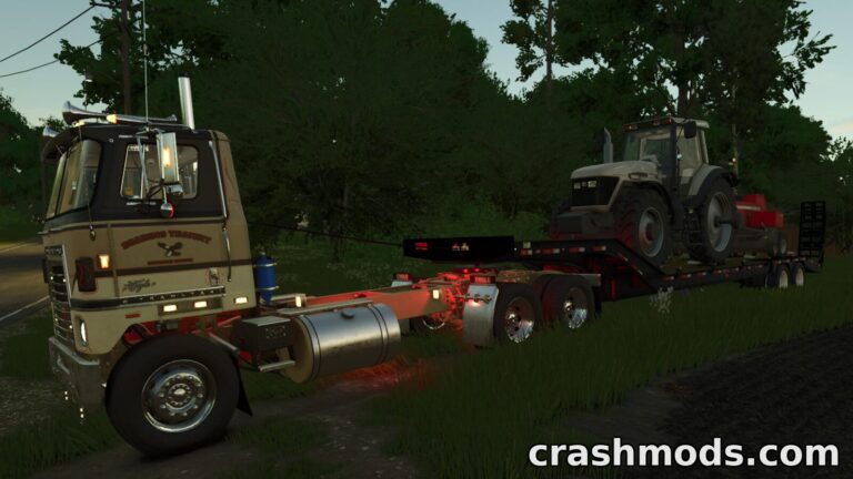 Pitts LB35-CS Lowboy – Two-Axle Equipment Low Loader Farming Simulator 25 mod screenshot