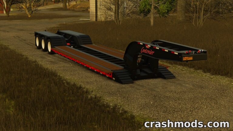 Pitts LB55-DC – Detachable Gooseneck Lowboy Trailer Farming Simulator 25 mod screenshot