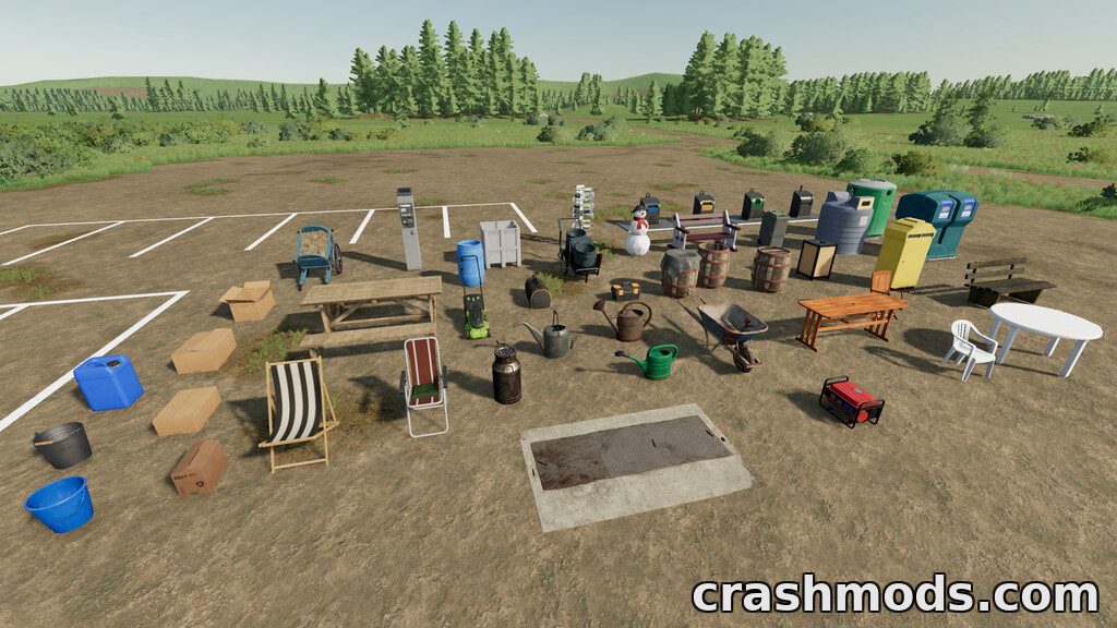 Placeable Objects Pack – 90+ Decorations for Farms and Towns – screenshot 2