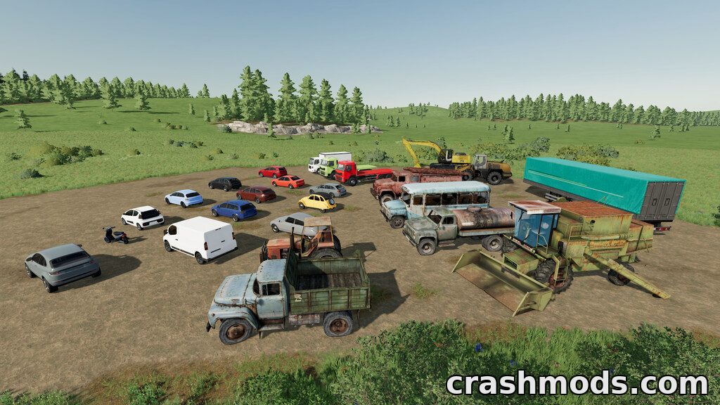 Placeable Vehicle Pack – Scrap and Parked Decoration Vehicles – screenshot 2