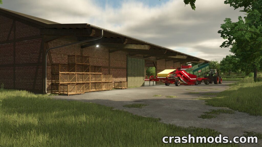 Potatohall – Half-Timbered Potato Storage Shed Farming Simulator 25 mod screenshot