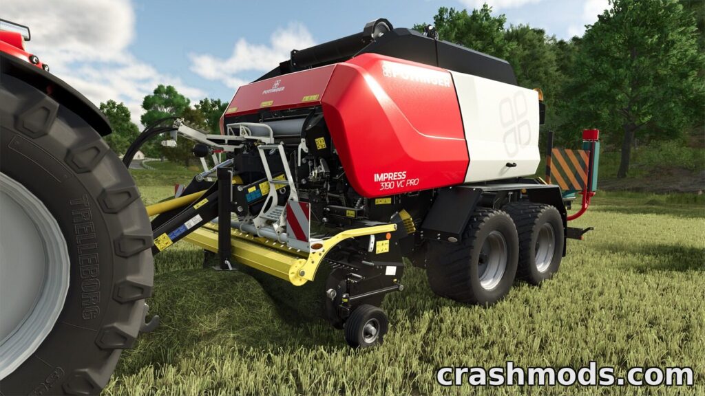 Pöttinger Impress 3190 VC PRO – Round Baler Wrapper Farming Simulator 25 mod screenshot