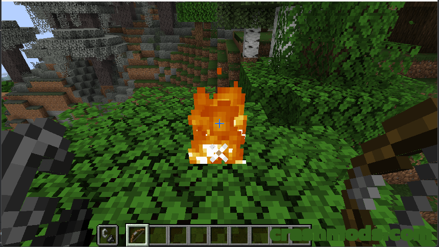 Primitive Flaming – Flaming Arrows With Flint and Steel in the Offhand – screenshot 2