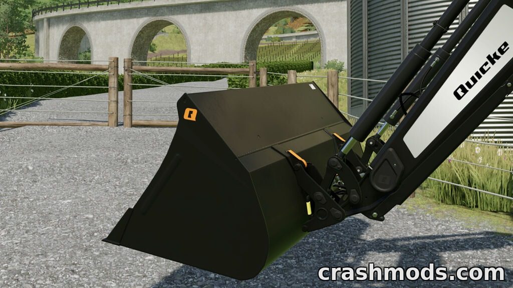 Quicke HDV 240 – 2.4m Front Loader Bucket with Telehandler Adapter – screenshot 4