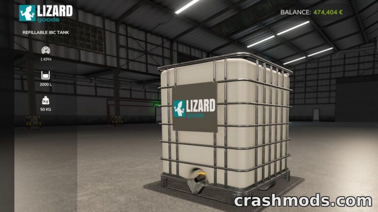 Refillable IBC Tank – 2000 l Liquid Pallet Farming Simulator 25 mod screenshot