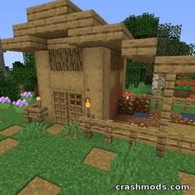 Repurposed Structures Farmer’s Delight Compat – Compost Buildings and Delight Crops in Villages Minecraft mod screensho