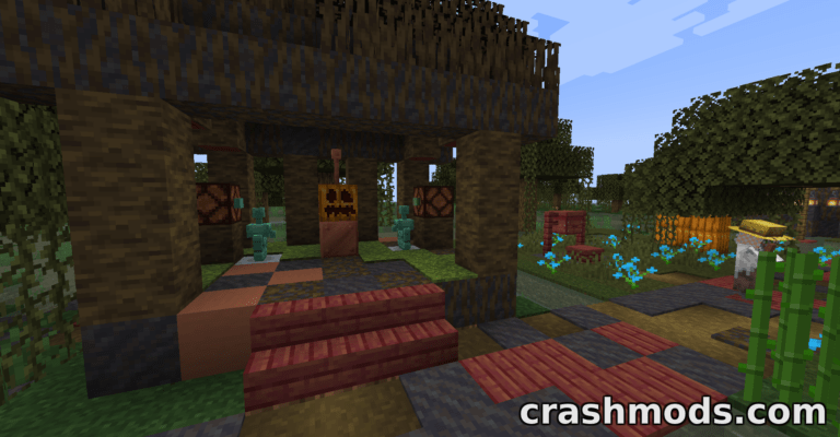 Repurposed Structures – Friends and Foes Compat – Copper Golems and Beekeepers in RS Villages Minecraft mod screenshot