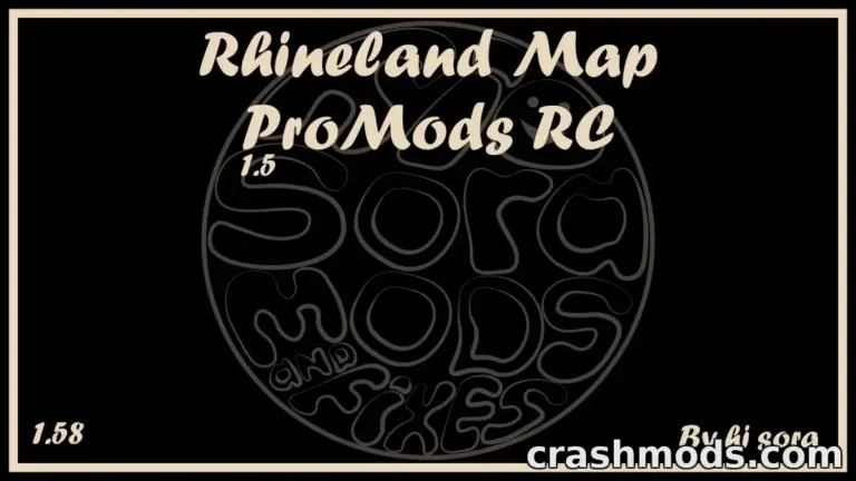Rhineland Map – ProMods Road Connection Euro Truck Simulator 2 mod screenshot