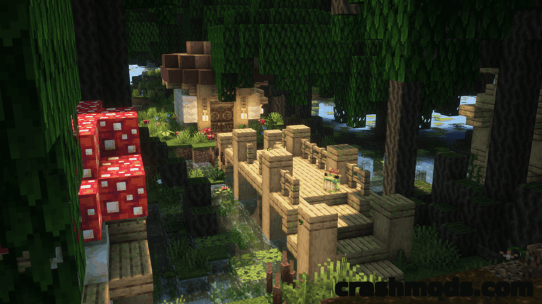 Ribbits – Swamp Villages with Musical Frog Villagers Minecraft mod screenshot