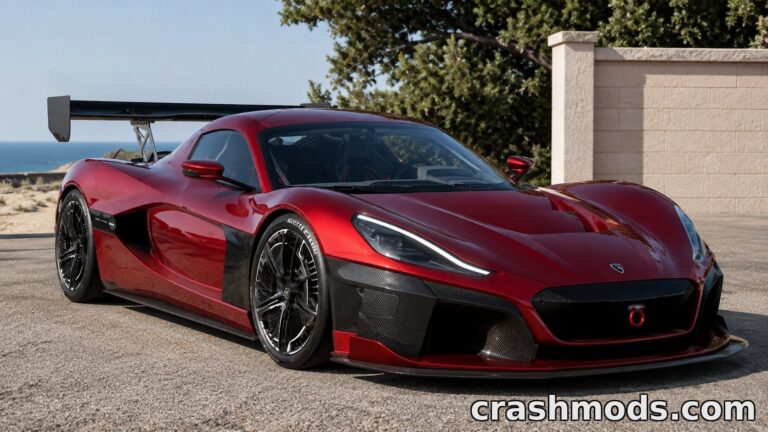 Rimac C2 – Active Spoiler and 5 Configurations BeamNG.drive mod screenshot