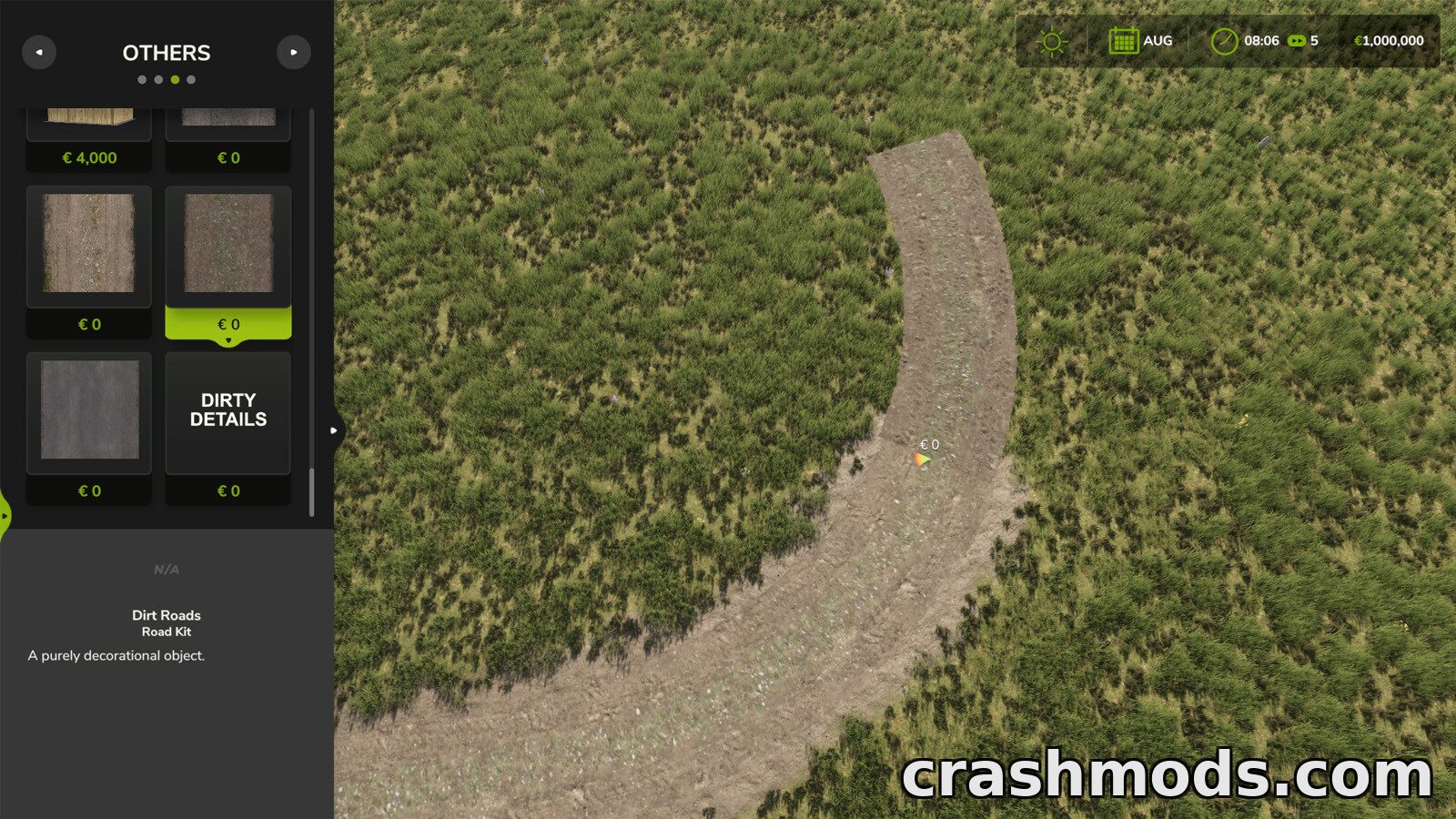 Road Kit – Placeable Asphalt, Dirt and Gravel Roads – screenshot 2