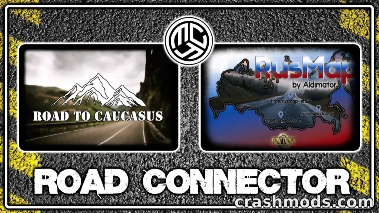 Road to Caucasus + RusMap Road Connector – Linking Roads Around Volgograd Euro Truck Simulator 2 mod screenshot