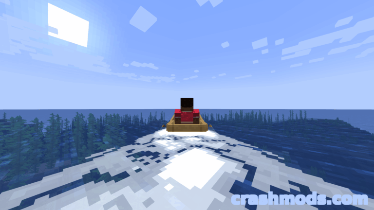 Satin Free Wakes – Vanilla-Style Water Wakes and Splashes with Higher FPS Minecraft mod screenshot