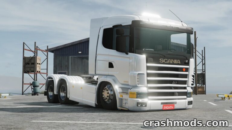 Scania 124G – Truck with Opening Doors and 6×4 Drivetrain BeamNG.drive mod screenshot