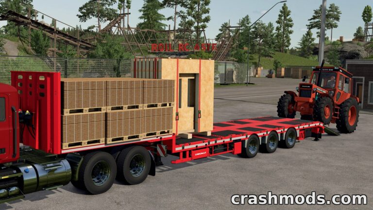 Schwarzmüller Semi Lowloader 3A – Low Loader Semi-Trailer Farming Simulator 25 mod screenshot