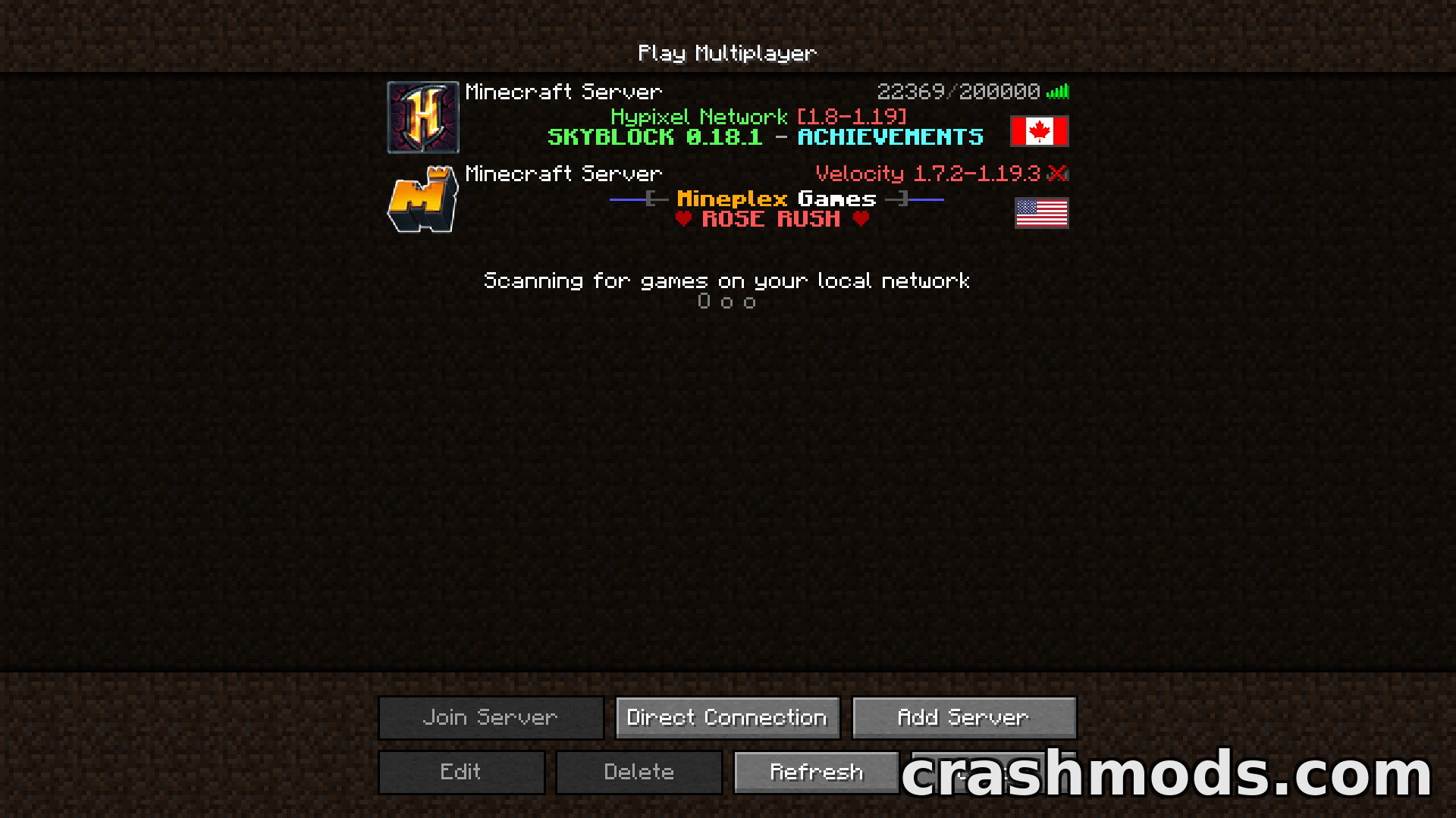 Server Country Flags – Country Flags and Distances in the Server List – screenshot 2