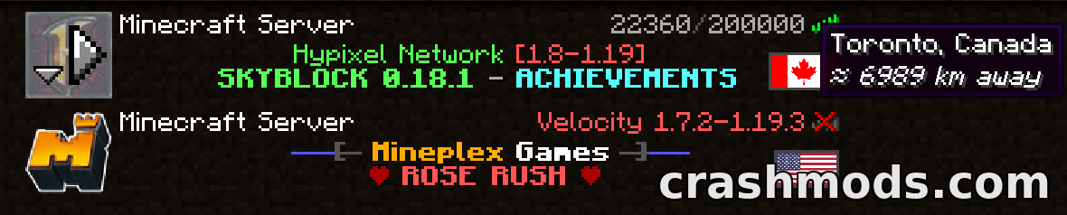Server Country Flags – Country Flags and Distances in the Server List – screenshot 4
