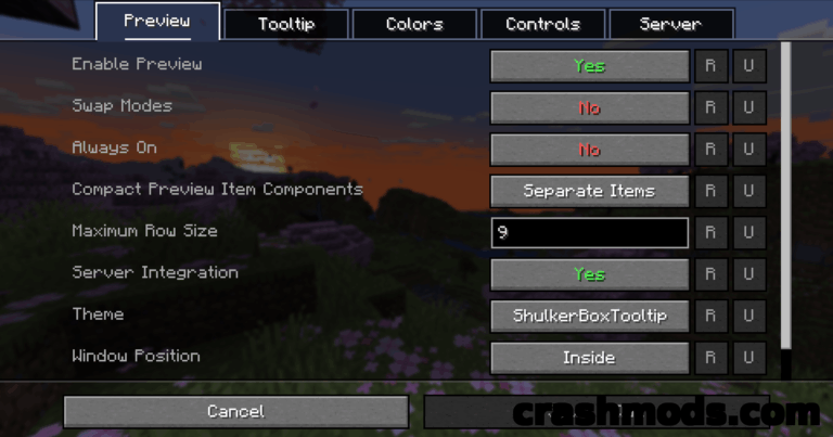 Shulker Box Tooltip – Preview Container Contents Straight From Your Inventory Minecraft mod screenshot