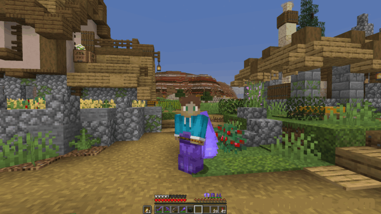 Simple Armor Hud – On-Screen Armor Display Above the Food Bar Minecraft mod screenshot