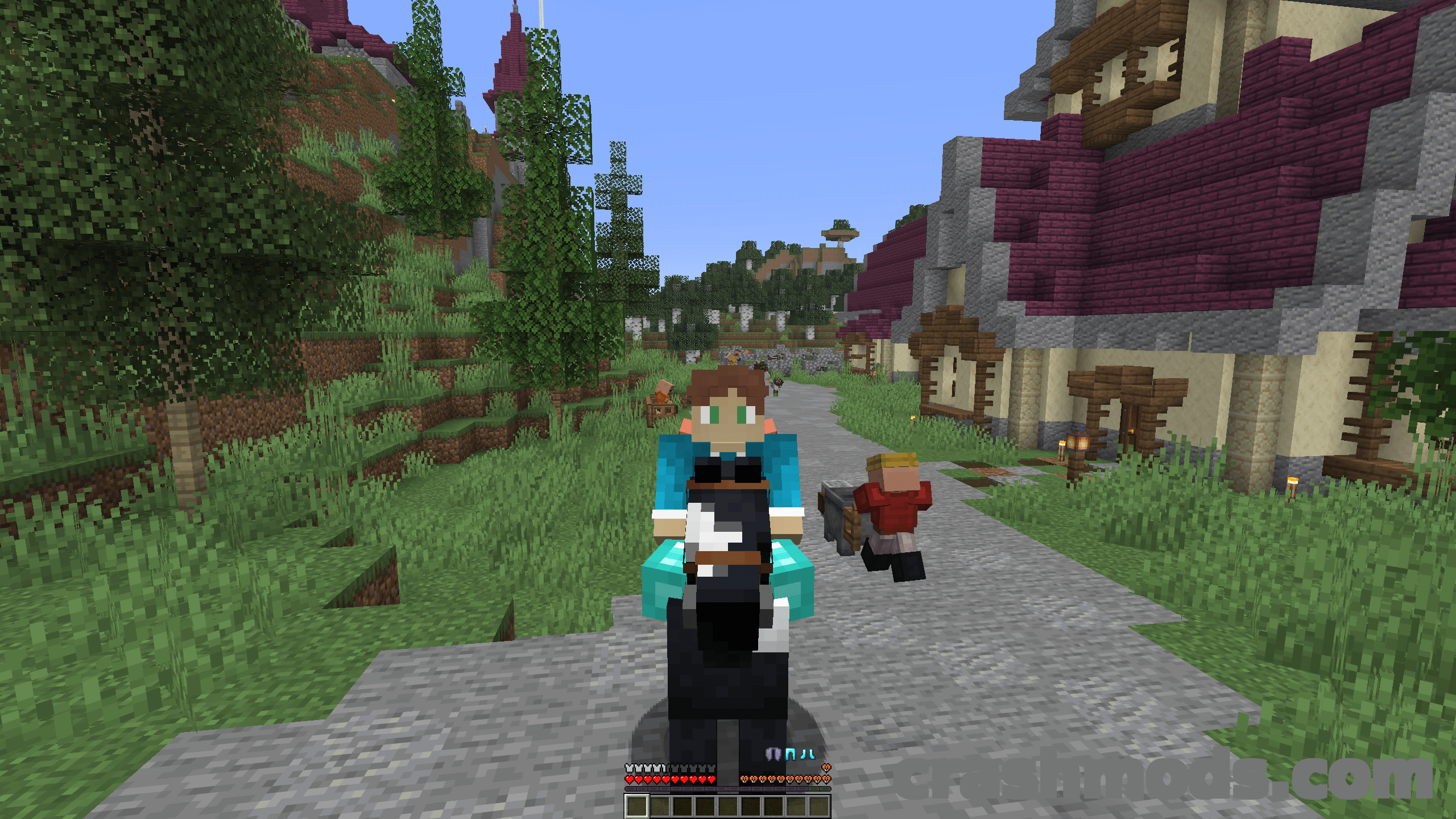 Simple Armor Hud – On-Screen Armor Display Above the Food Bar – screenshot 3
