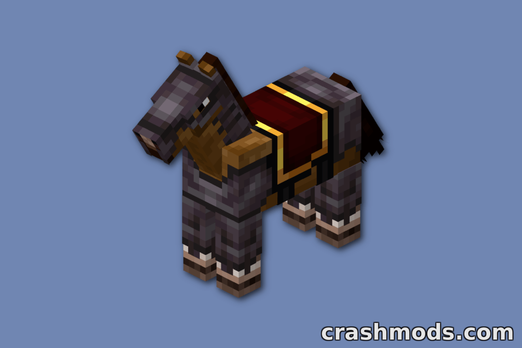 Simple Netherite Horse Armor – Vanilla-Style Netherite Barding for Horses Minecraft mod screenshot