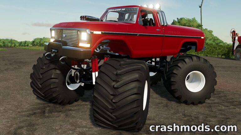 SIMULATOR 22 Monster Truck – 1,100 HP Crab Steering Truck Farming Simulator 22 mod screenshot