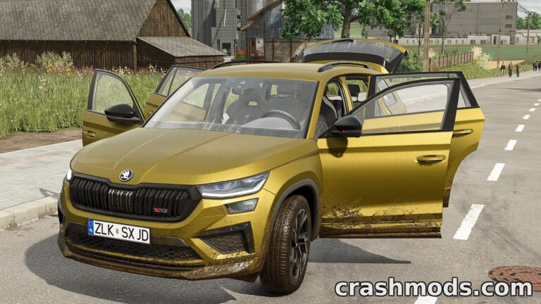 Skoda Kodiaq RS Plus – 190 hp Car with 4-Wheel Steering Farming Simulator 25 mod screenshot