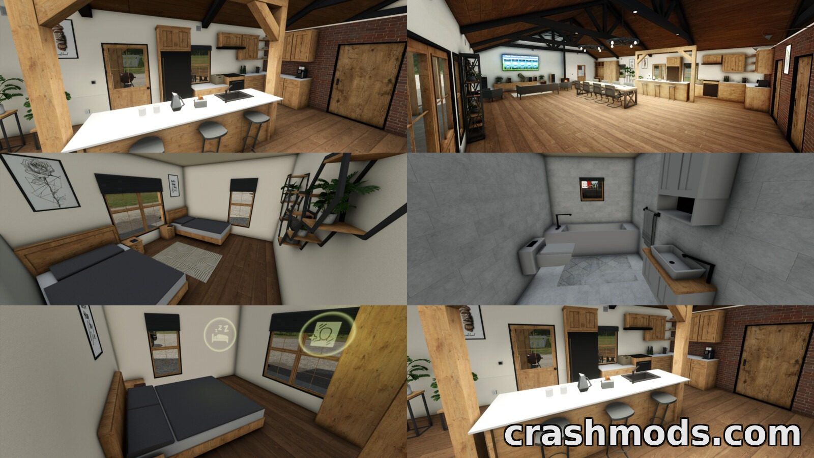 Small Barndominium – Farmhouse with Double Garage – screenshot 2