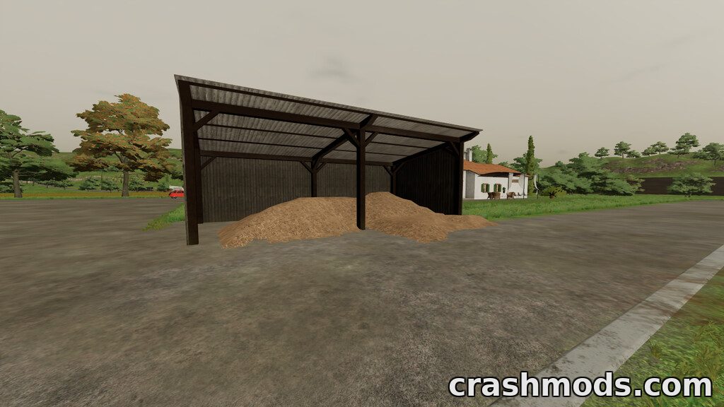 Small Wooden Shelter – 10 x 5 m Storage Roof – screenshot 2