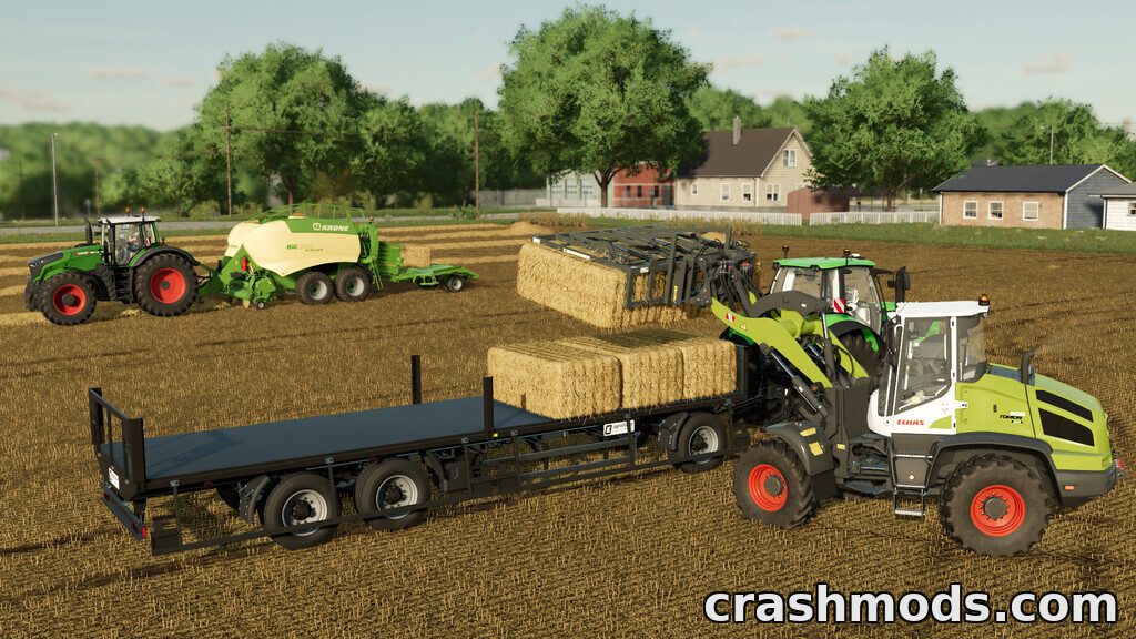 Straw Harvest Pack – Krone Premos 5000 Pellet Harvester and Balers Farming Simulator 22 mod screenshot