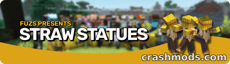 Straw Statues – Poseable Player Statues with Custom Skins Minecraft mod screenshot