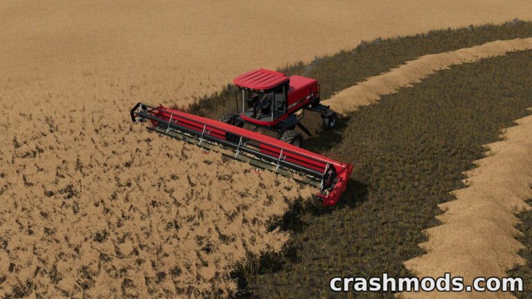 Swather Pack – 190 HP Swather with Razor Bar and Draper Headers Farming Simulator 22 mod screenshot