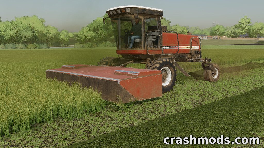 Swather Pack – 190 HP Swather with Razor Bar and Draper Headers – screenshot 3