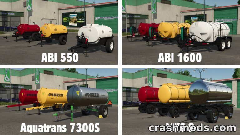 Tanker Trailer Pack – 8 Tankers up to 64000 l Farming Simulator 25 mod screenshot