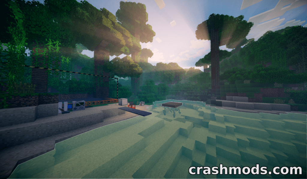 Tekkit Visuals (Classic) – Built-In Shaders with Shadows and Reflections Minecraft mod screenshot