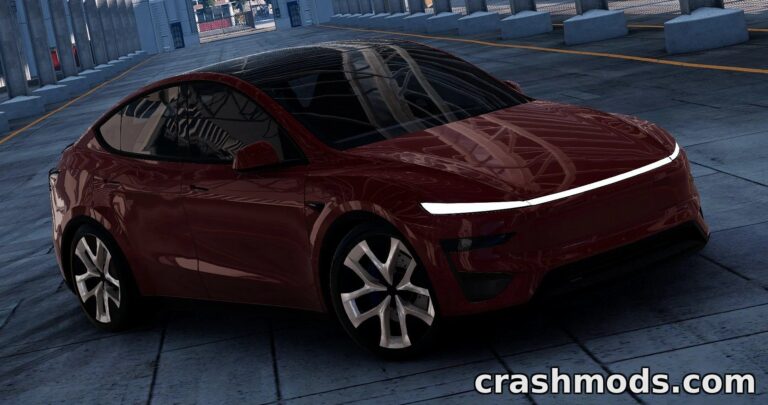 Tesla Model Y 2026 – 22 Configurations and Rearview Camera BeamNG.drive mod screenshot