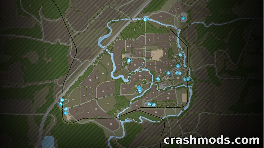 The Old Stream Farm – 70s European Countryside Map – screenshot 2