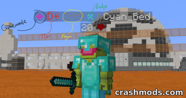 Tier Tagger – PvP Tier Rankings in Player Nametags and the Tab List Minecraft mod screenshot