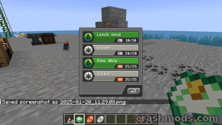 TMCraft – Craftable TMs and Move Items for Cobblemon Minecraft mod screenshot