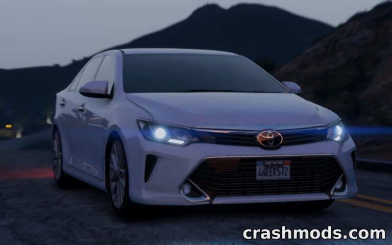 Toyota Camry 2016 – Add-On Sedan with Working Gauges Grand Theft Auto 5 mod screenshot