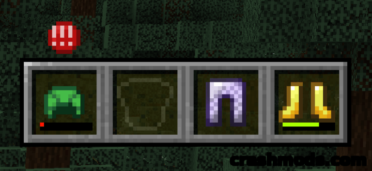 uku’s Armor HUD – Minimalist Vanilla-Style Armor and Durability Widget Minecraft mod screenshot