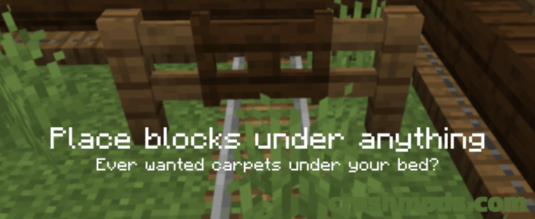 Underlay – Place Carpets and Blocks Inside Other Blocks Minecraft mod screenshot