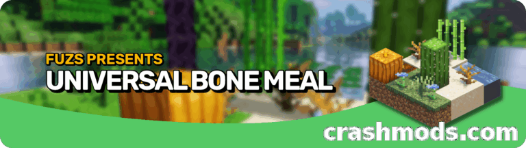 Universal Bone Meal – Bone Meal Growth for Every Plant Minecraft mod screenshot