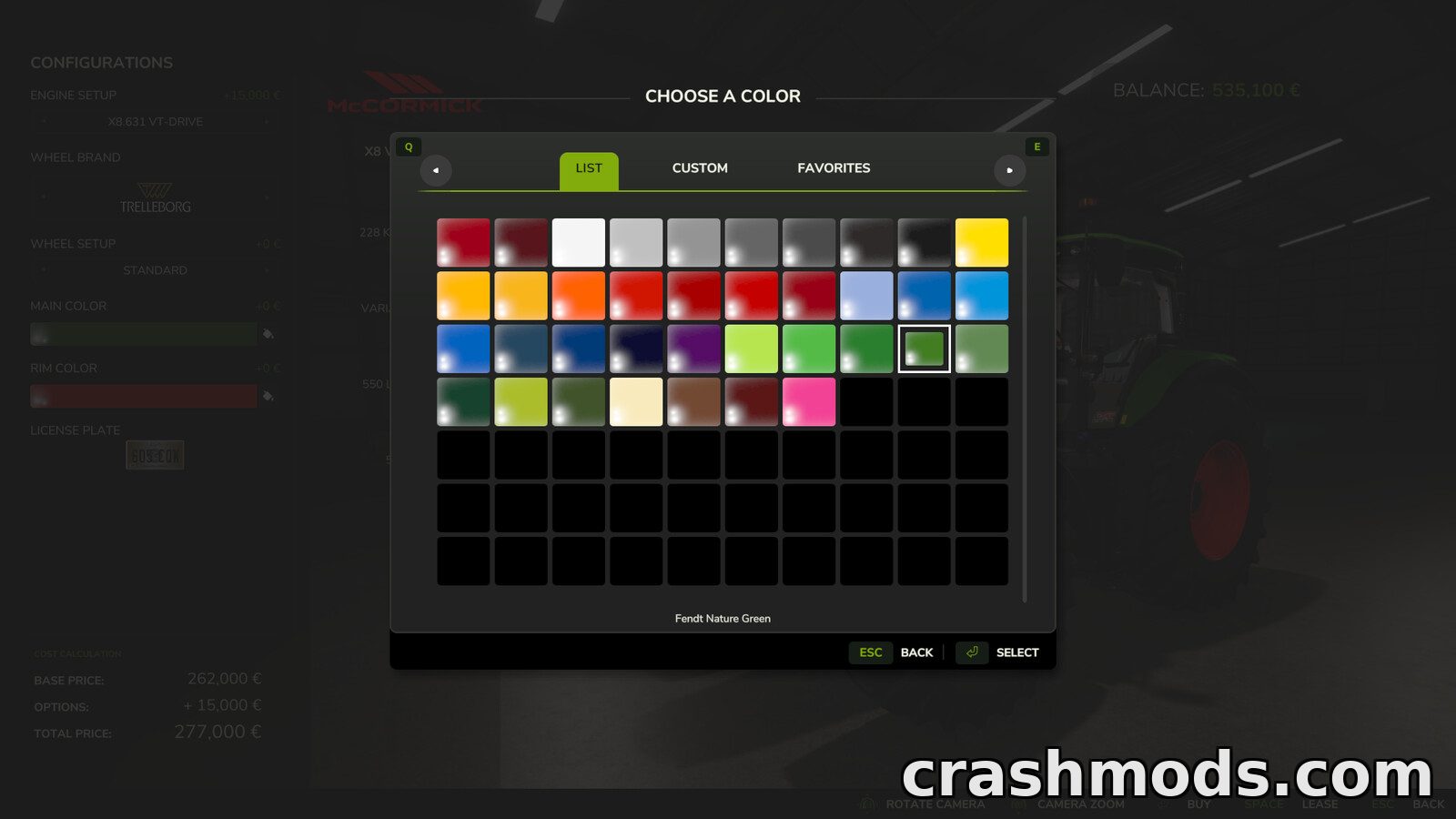 Unlimited Color Configurations – Fully Custom Shop Colors – screenshot 3