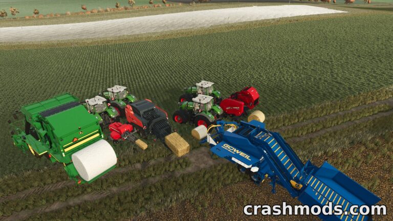Unload Bales Early – Baler Unloading Script Farming Simulator 25 mod screenshot