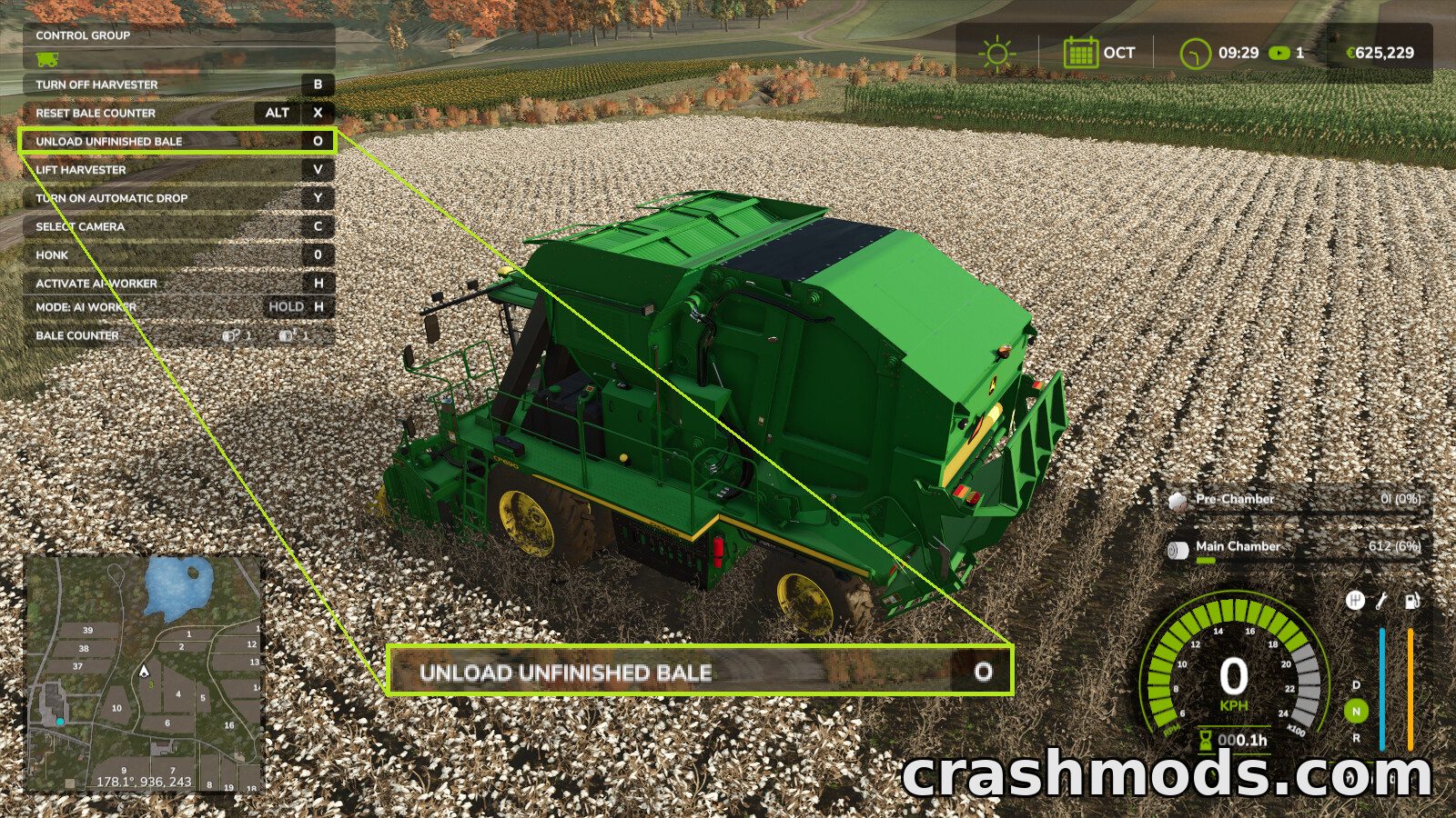 Unload Bales Early – Baler Unloading Script – screenshot 3