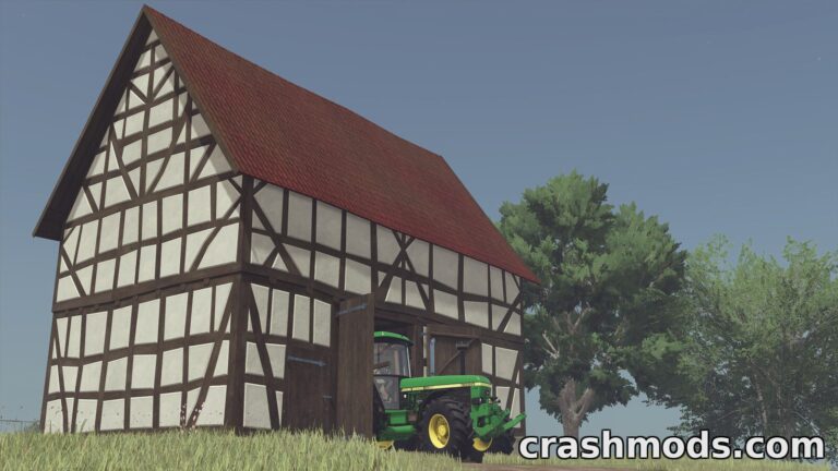 Very Old Timberframe Barn – Placeable 1800s Farm Building Farming Simulator 25 mod screenshot